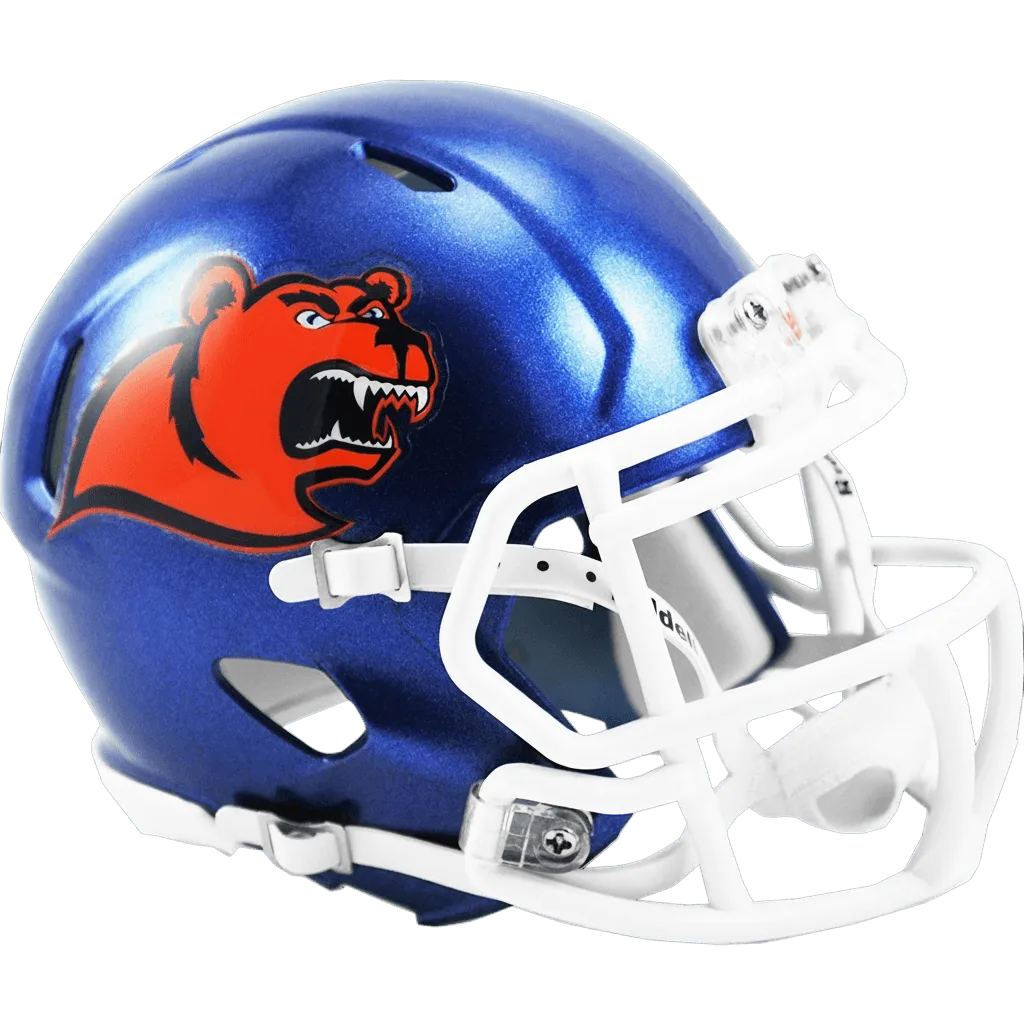 Coast Guard Bears Riddell Mini Speed Football Helmet – Blue Shield