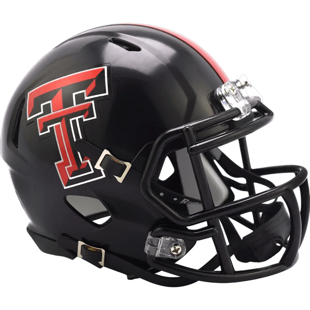 Texas Tech Red Raiders Riddell Mini Speed Football Helmet – 2024 Black