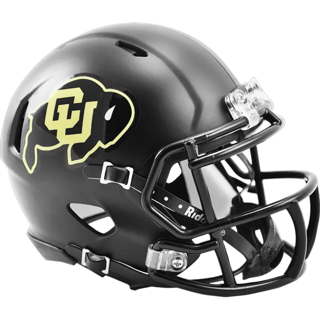 Colorado Buffaloes Riddell Mini Speed Football Helmet – Matte Black