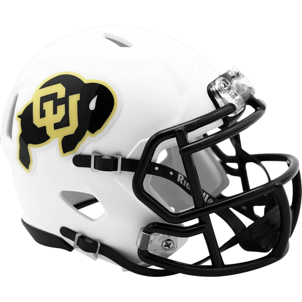 Colorado Buffaloes Riddell Mini Speed Football Helmet – Matte White