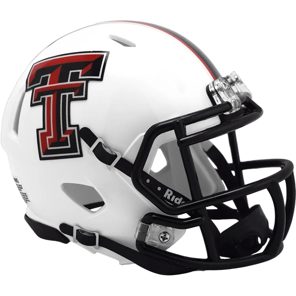 Texas Tech Red Raiders Riddell Mini Speed Football Helmet – 2024 White