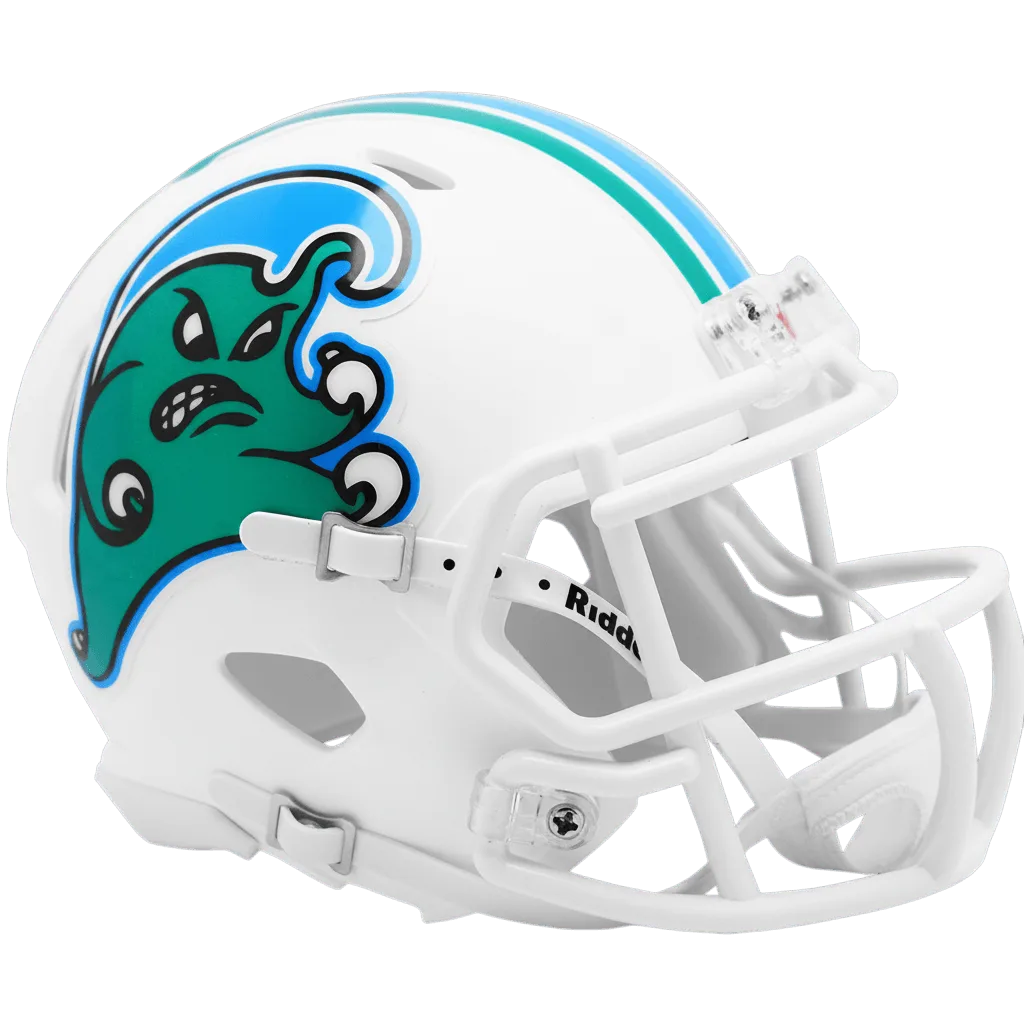 Tulane Green Wave Riddell Mini Speed Football Helmet – Angry Wave