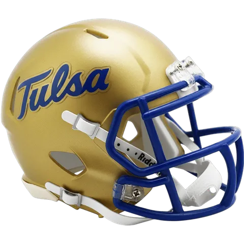 Tulsa Golden Hurricane Riddell Mini Speed Football Helmet – Script