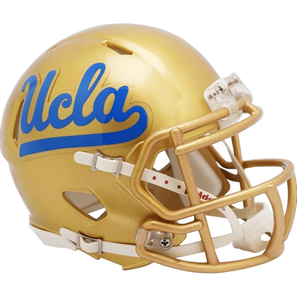 UCLA Bruins Riddell Mini Speed Football Helmet – Gold Script UCLA