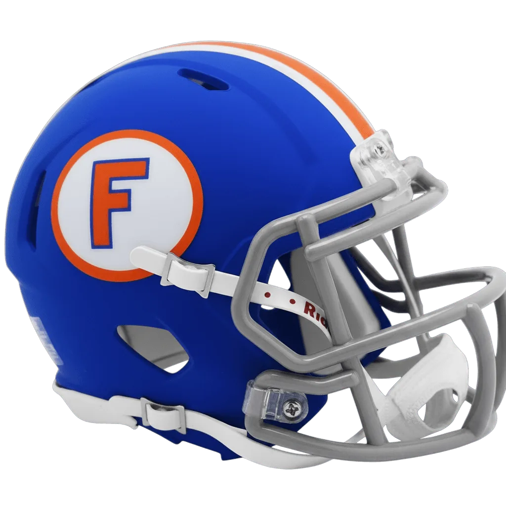 Florida Gators Riddell Mini Speed Football Helmet – Matte Blue Throwback