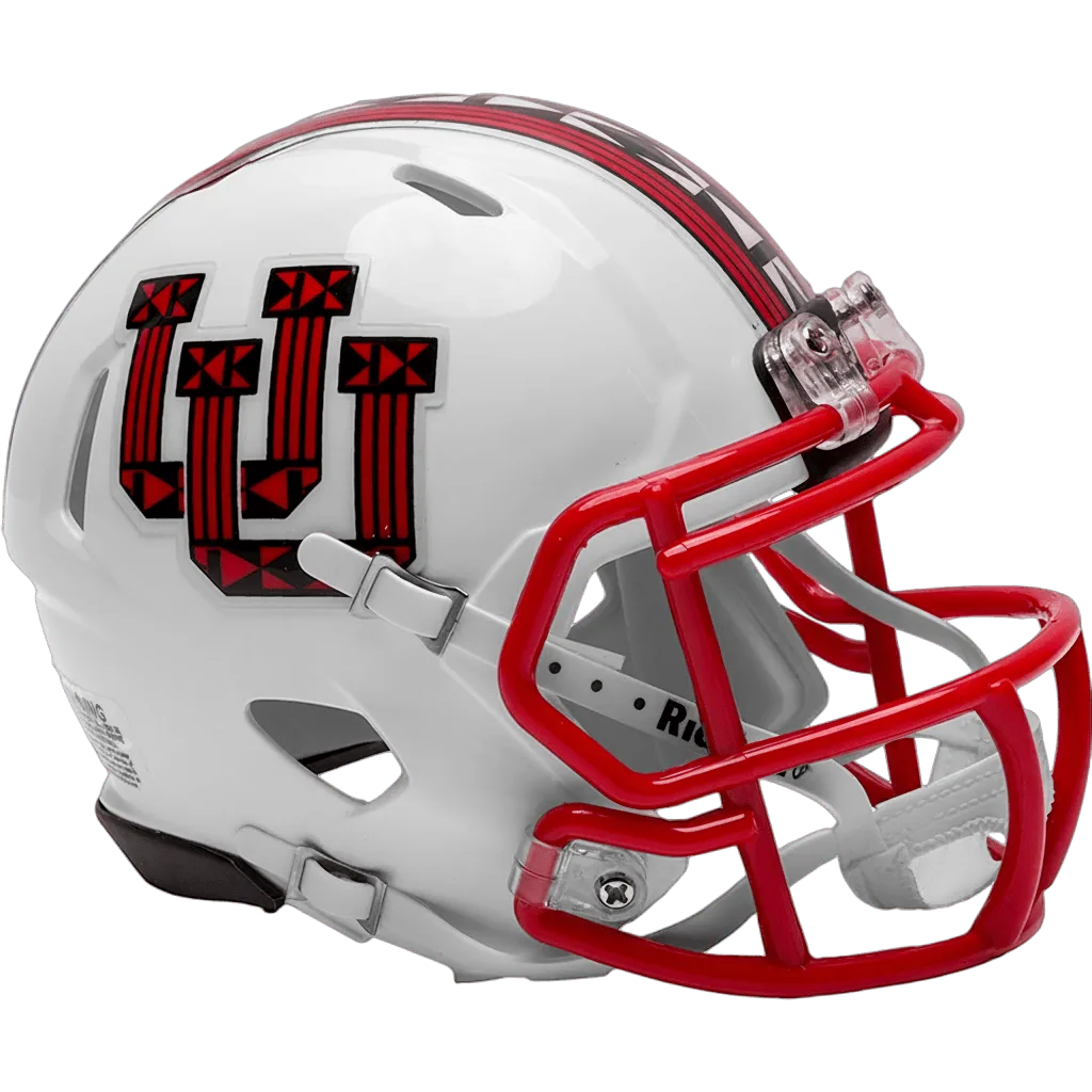 Utah Utes Riddell Mini Speed Football Helmet – Tribal Pattern