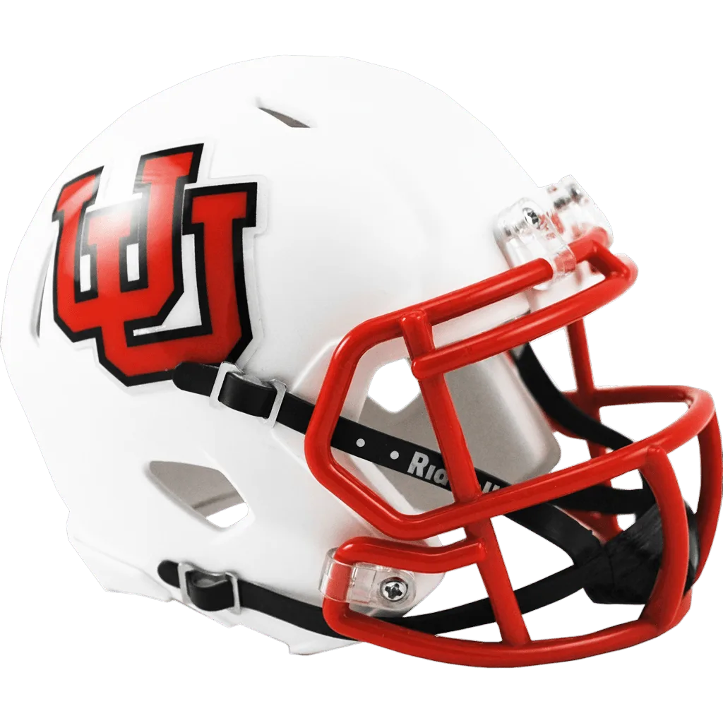 Utah Utes Riddell Mini Speed Football Helmet – Interlocking UU