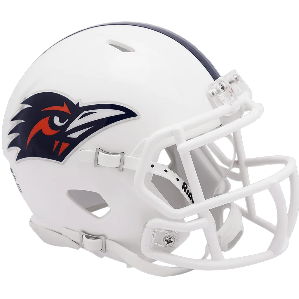 UTSA Roadrunners Riddell Mini Speed Football Helmet – White Alternate Roadrunner