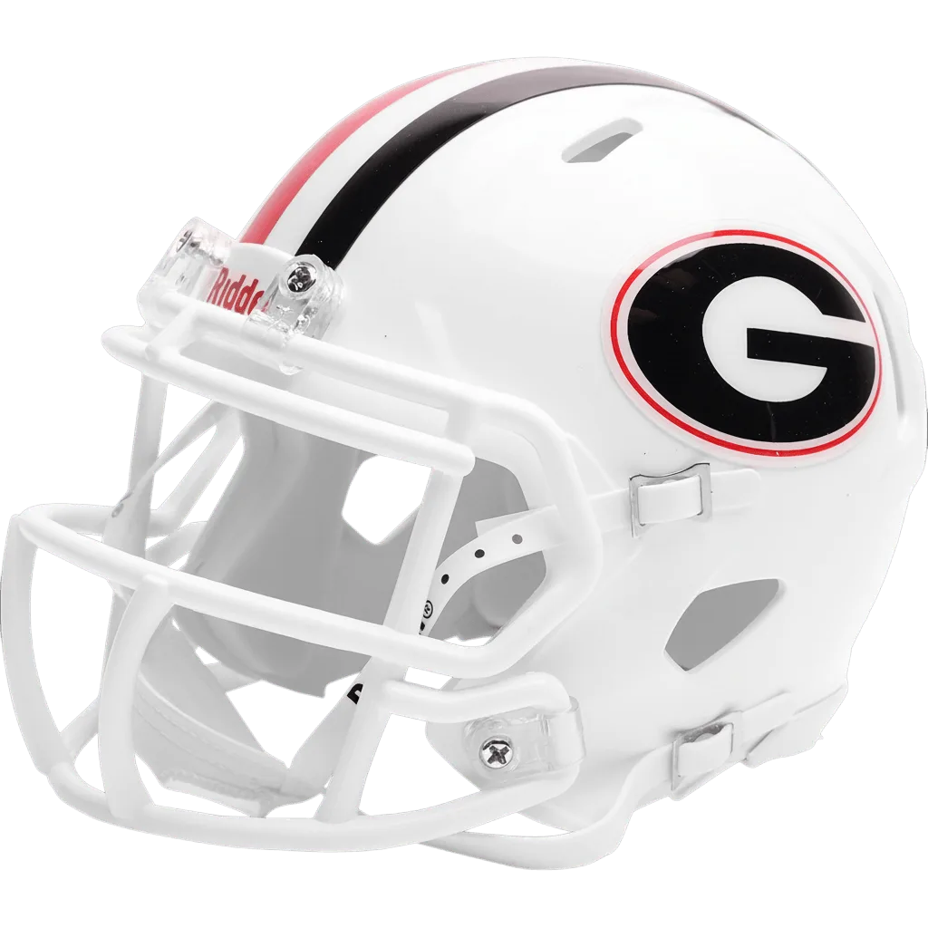 Georgia Bulldogs Riddell Mini Speed Football Helmet – White