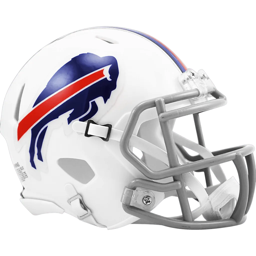 Buffalo Bills Riddell Mini Speed Football Helmet – 2011 to 2020 Throwback Navy Charging Buffalo