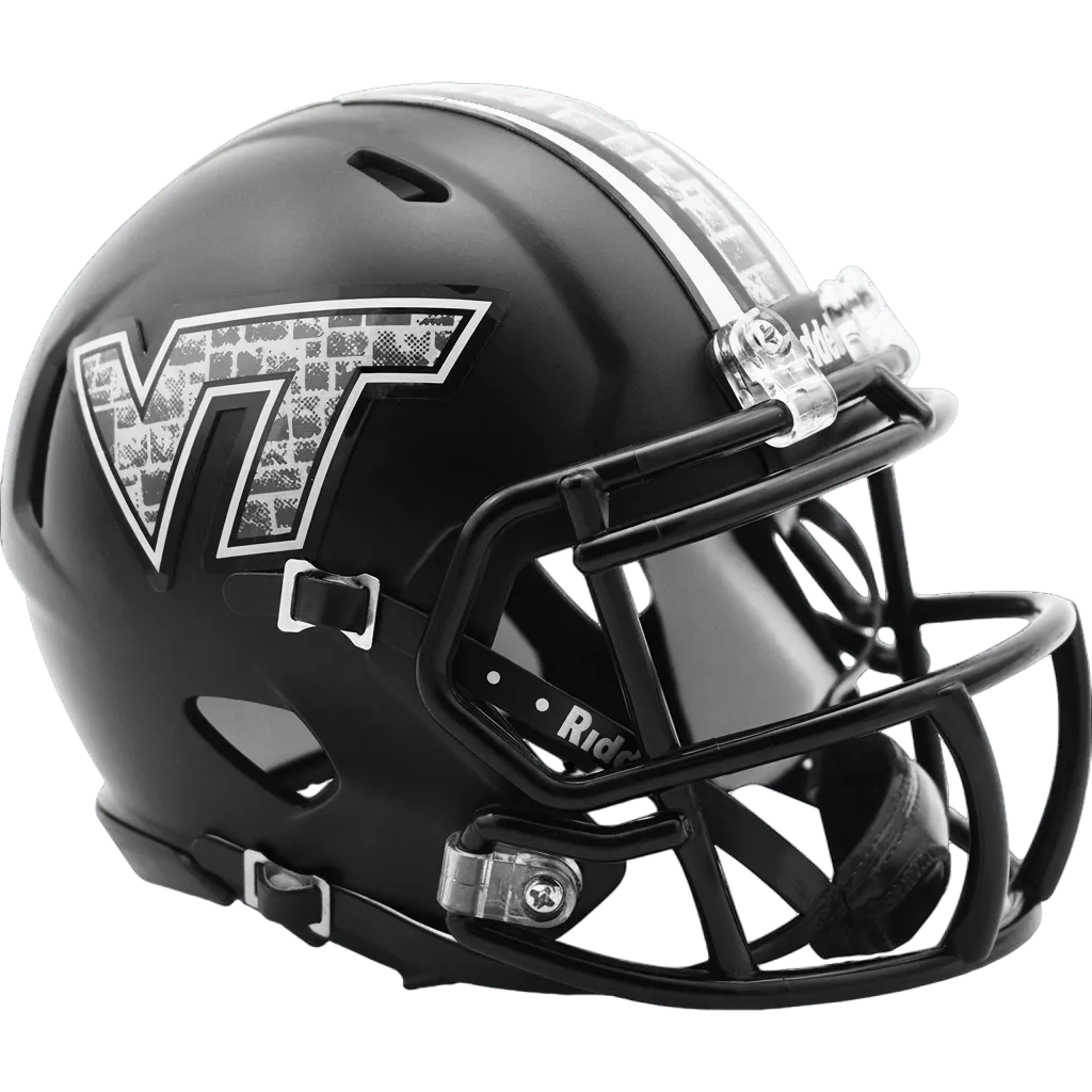 Virginia Tech Hokies Riddell Mini Speed Football Helmet – Matte Black