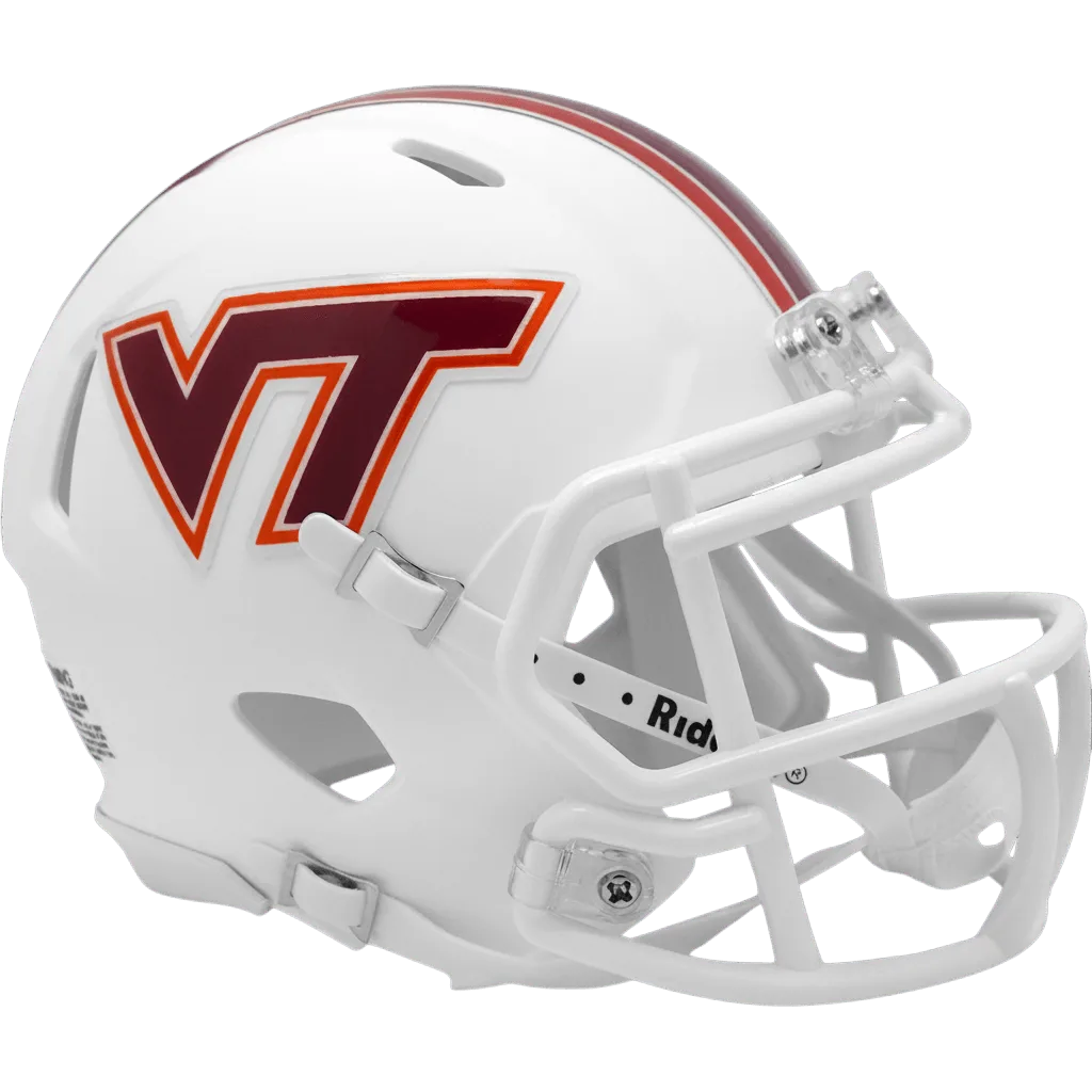 Virginia Tech Hokies Riddell Mini Speed Football Helmet – White