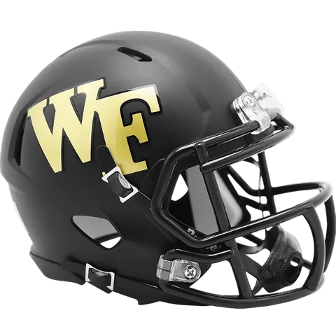 Wake Forest Demon Deacons Riddell Mini Speed Football Helmet – Matte Black