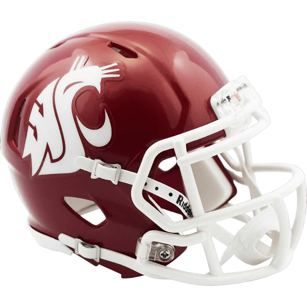 Washington State Cougars Riddell Mini Speed Football Helmet – Crimson