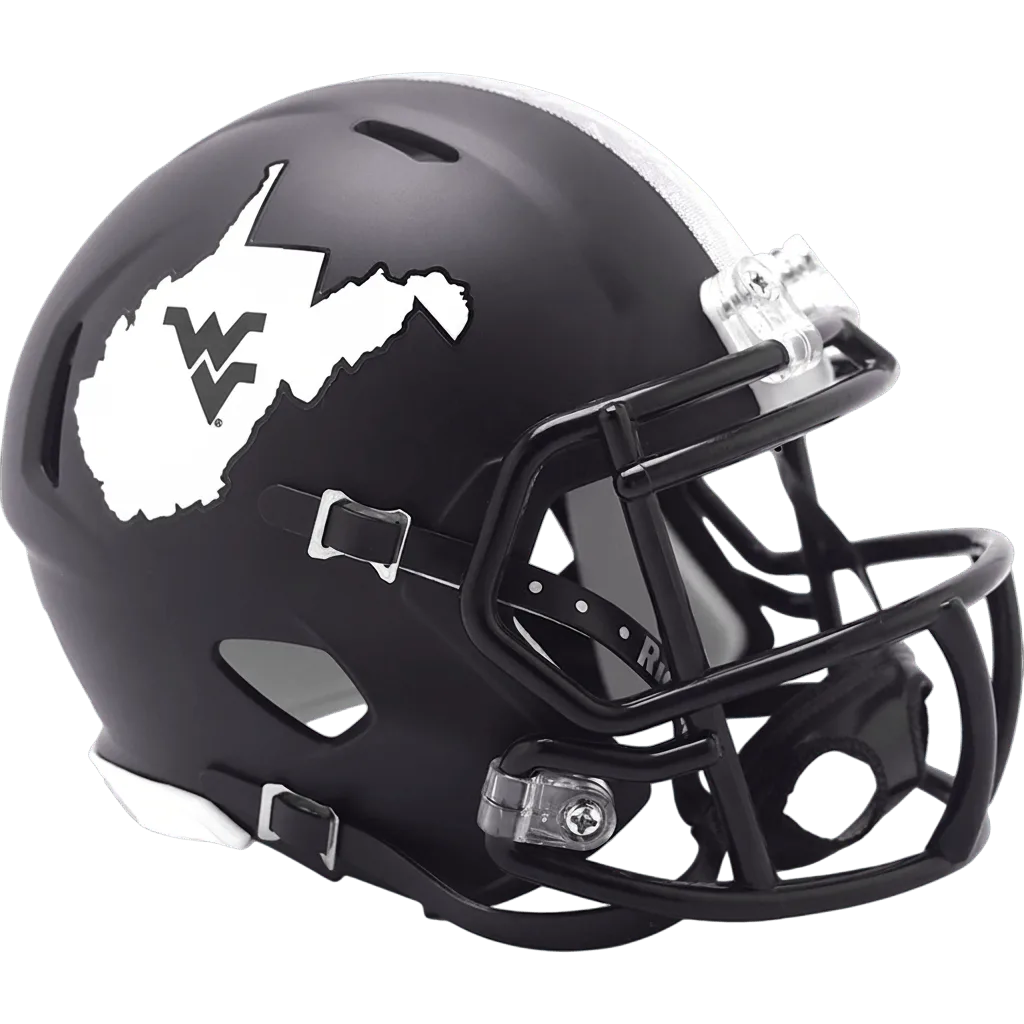 West Virginia Mountaineers Riddell Mini Speed Football Helmet – Coal Rush