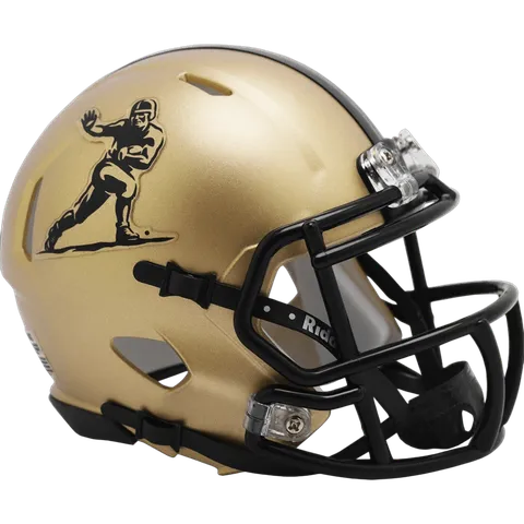 Heisman Riddell Mini Speed Football Helmet – Gold Trophy