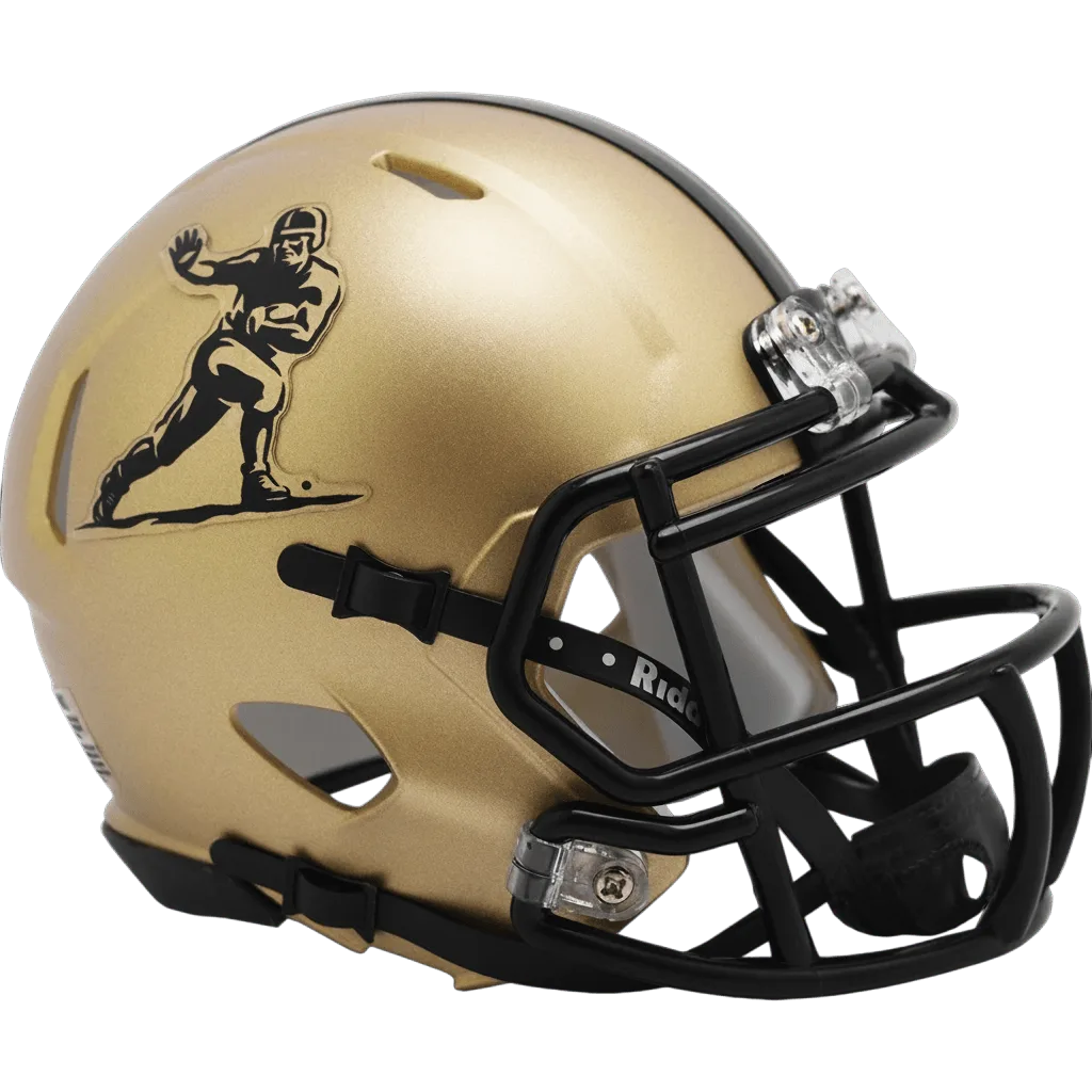 Heisman Riddell Mini Speed Football Helmet – Gold Trophy