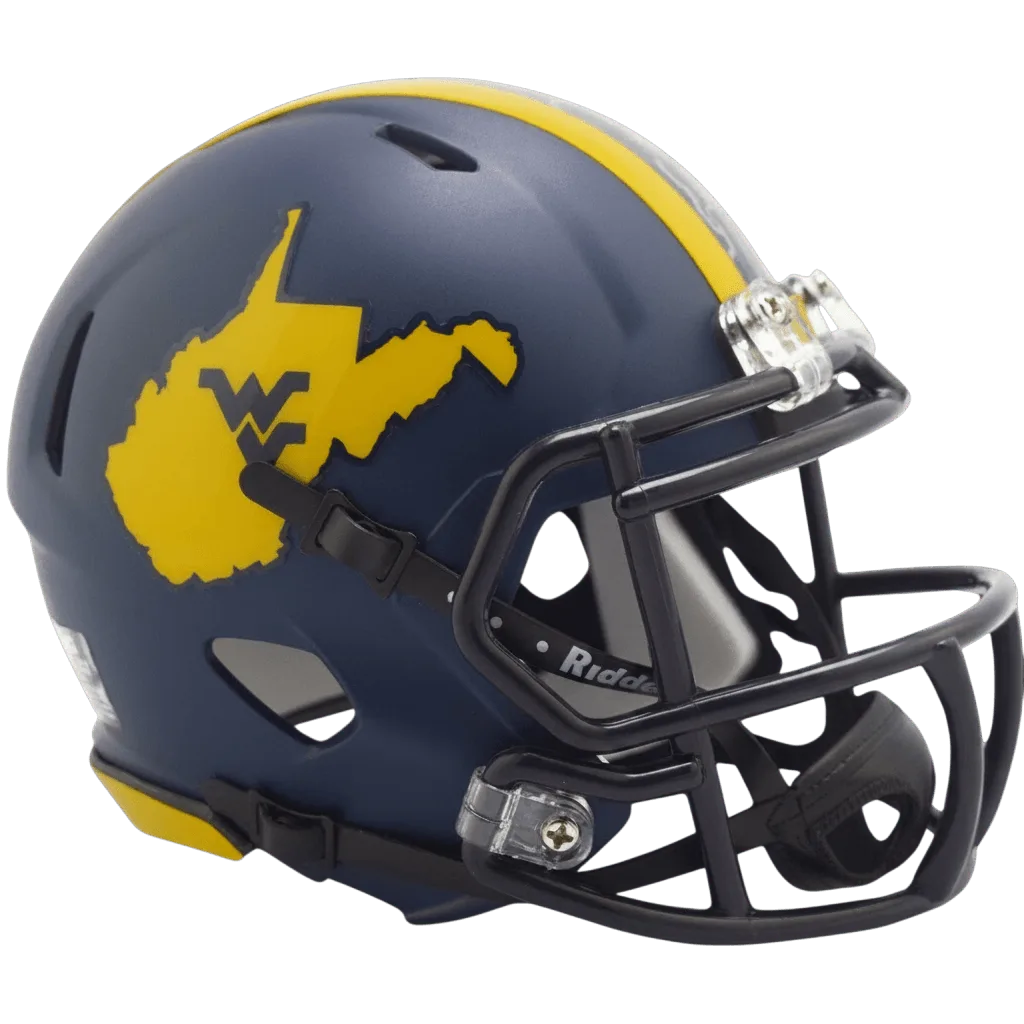 West Virginia Mountaineers Riddell Mini Speed Football Helmet – 2023 Country Roads