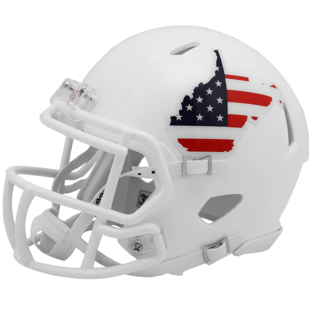 West Virginia Mountaineers Riddell Mini Speed Football Helmet – Stars and Stripes