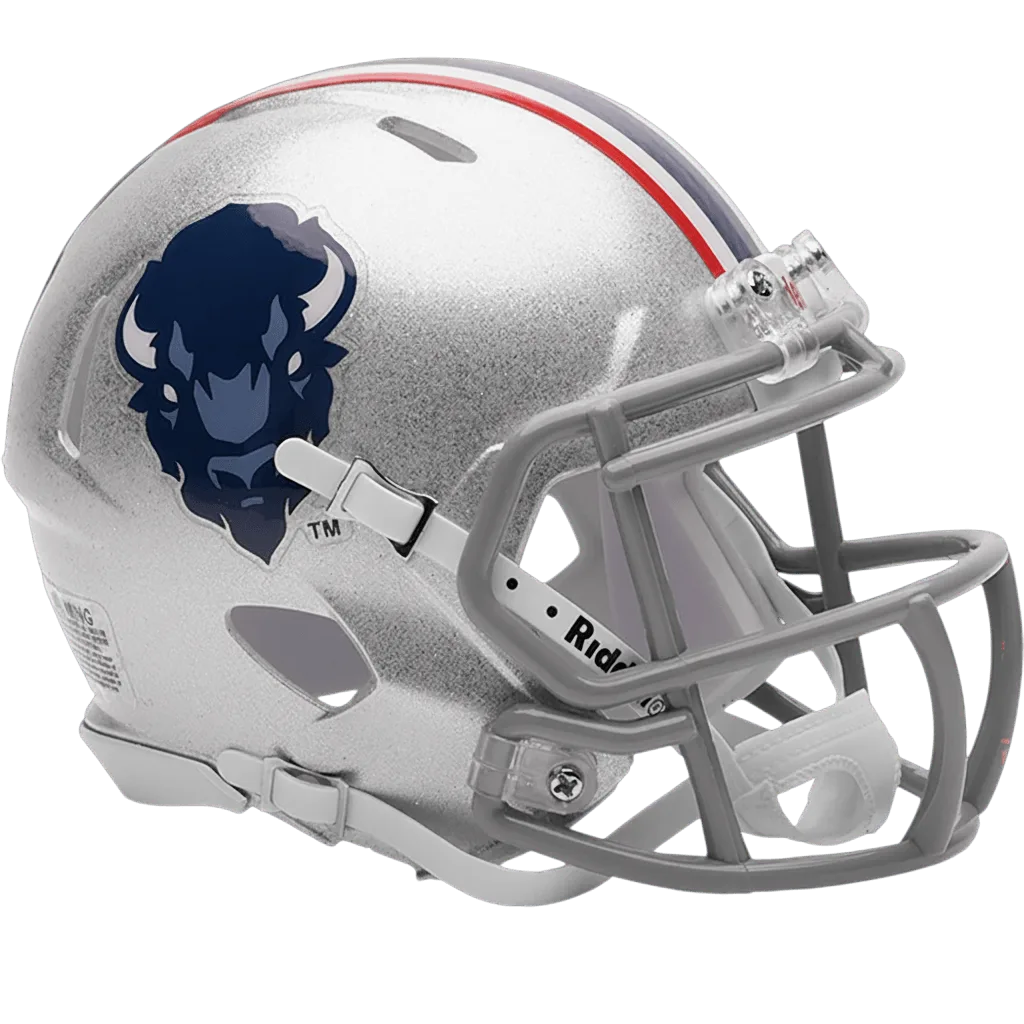 Howard Bison Riddell Mini Speed Football Helmet – Red Bison