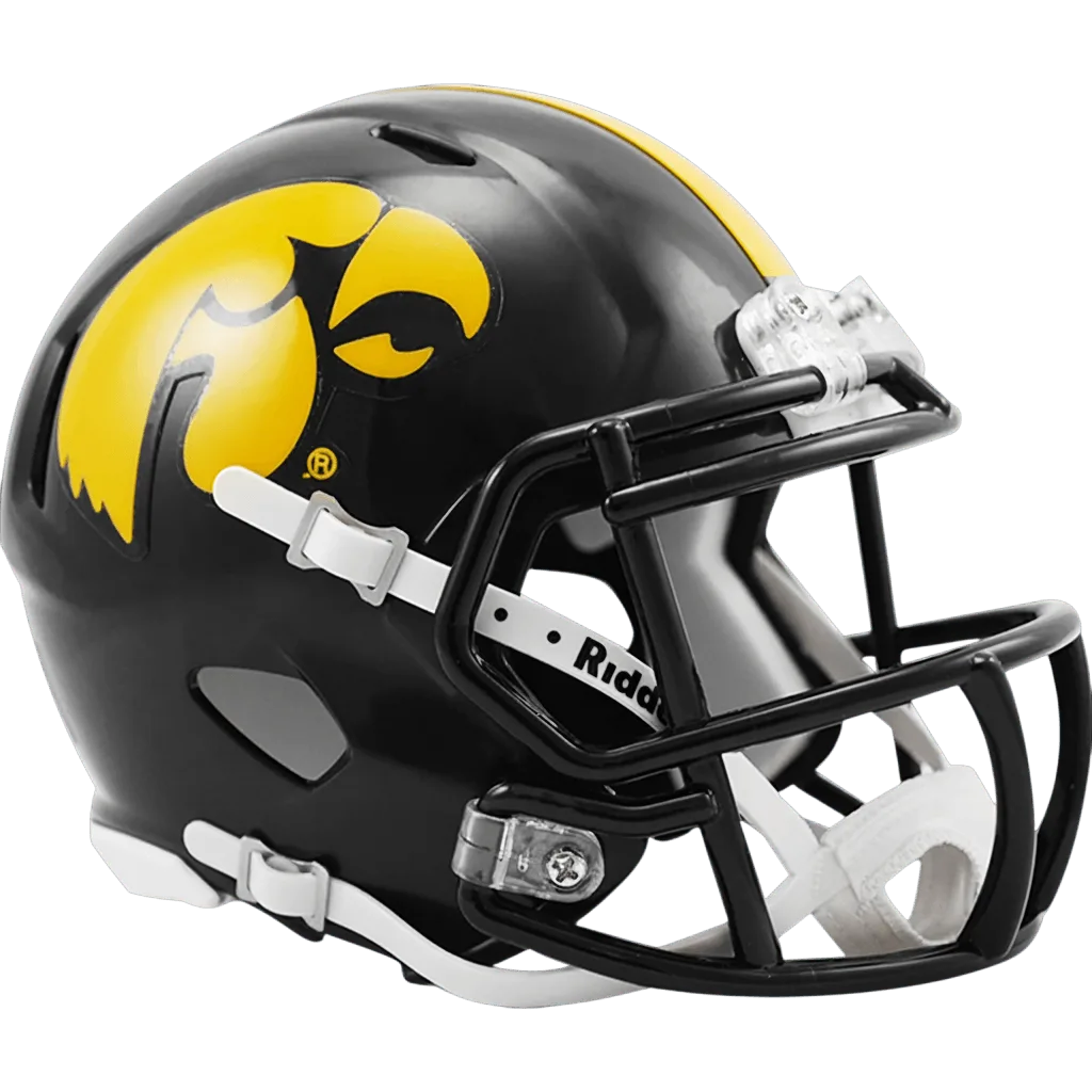 Iowa Hawkeyes Riddell Mini Speed Football Helmet – Black Tigerhawk