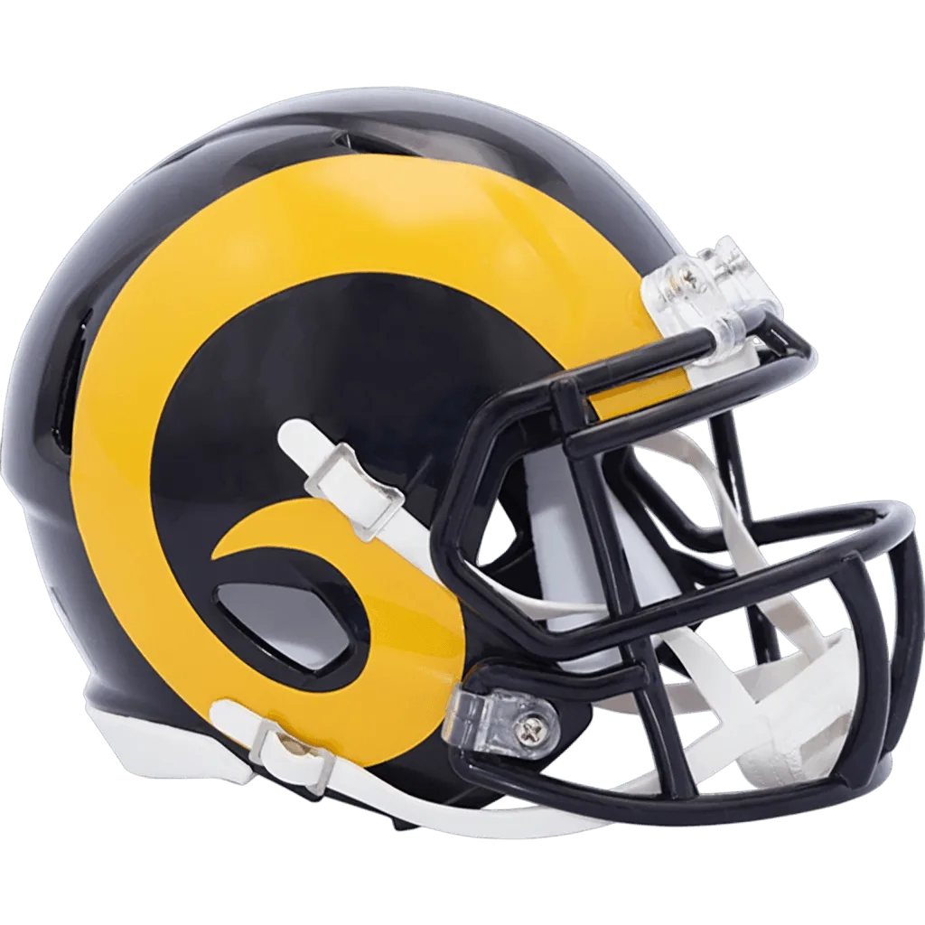 Los Angeles Rams Riddell Mini Speed Football Helmet – 1981 to 1999 Throwback