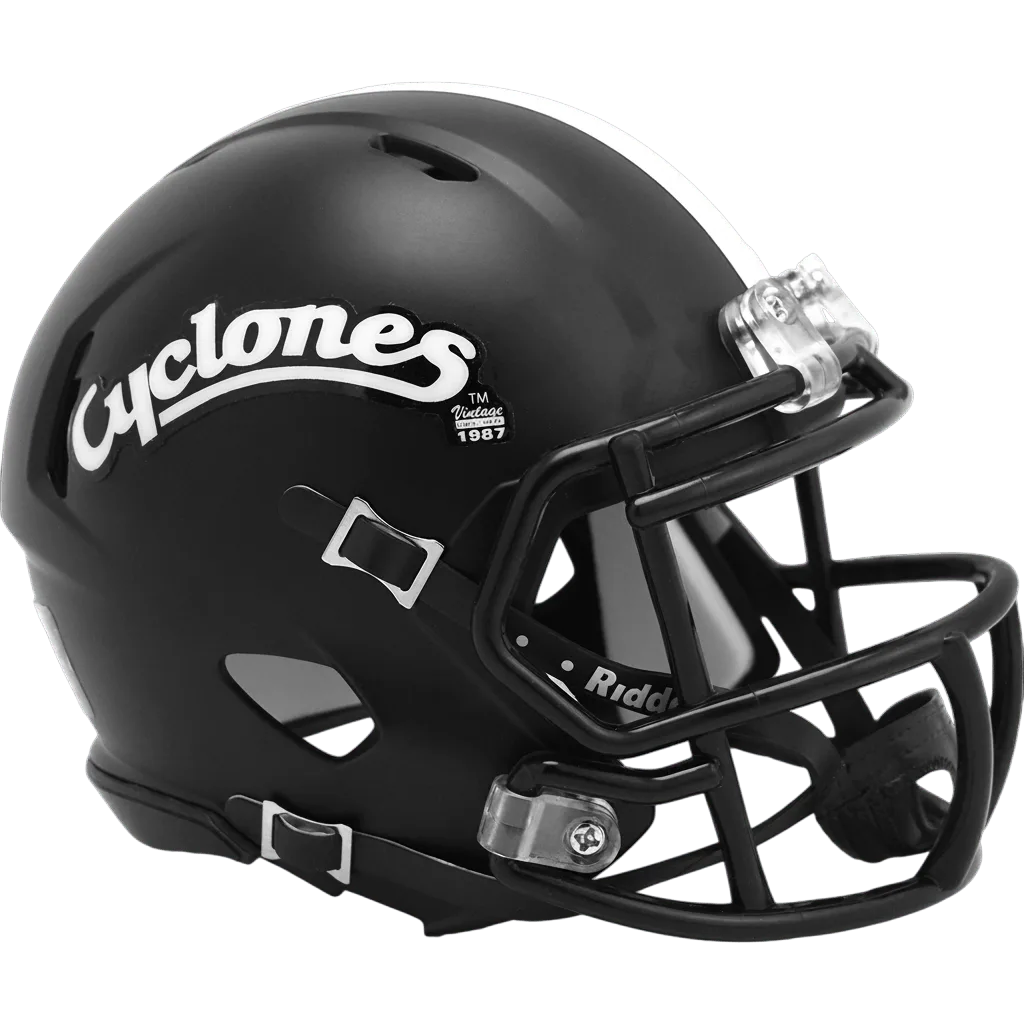 Iowa State Cyclones Riddell Mini Speed Football Helmet – Cyclones Black