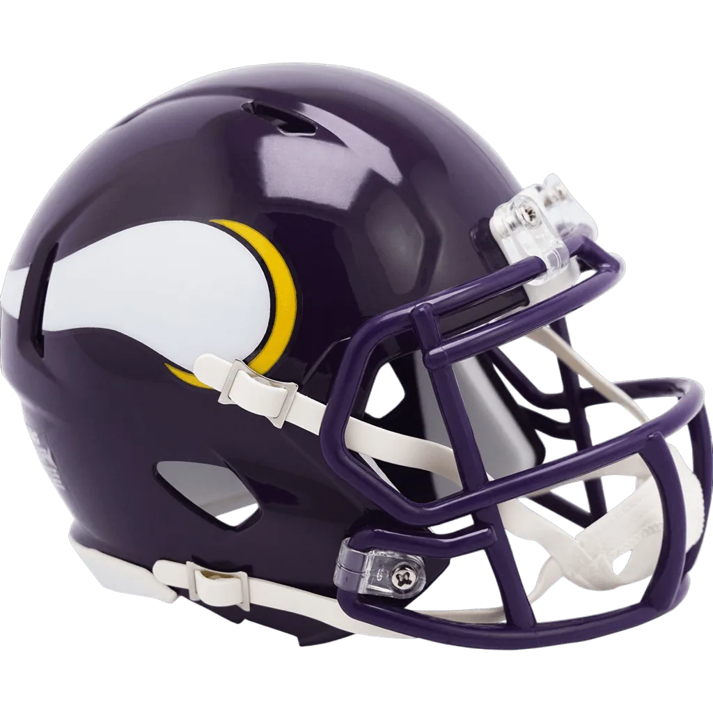 Minnesota Vikings Riddell Mini Speed Football Helmet – 1983 to 2001 Throwback