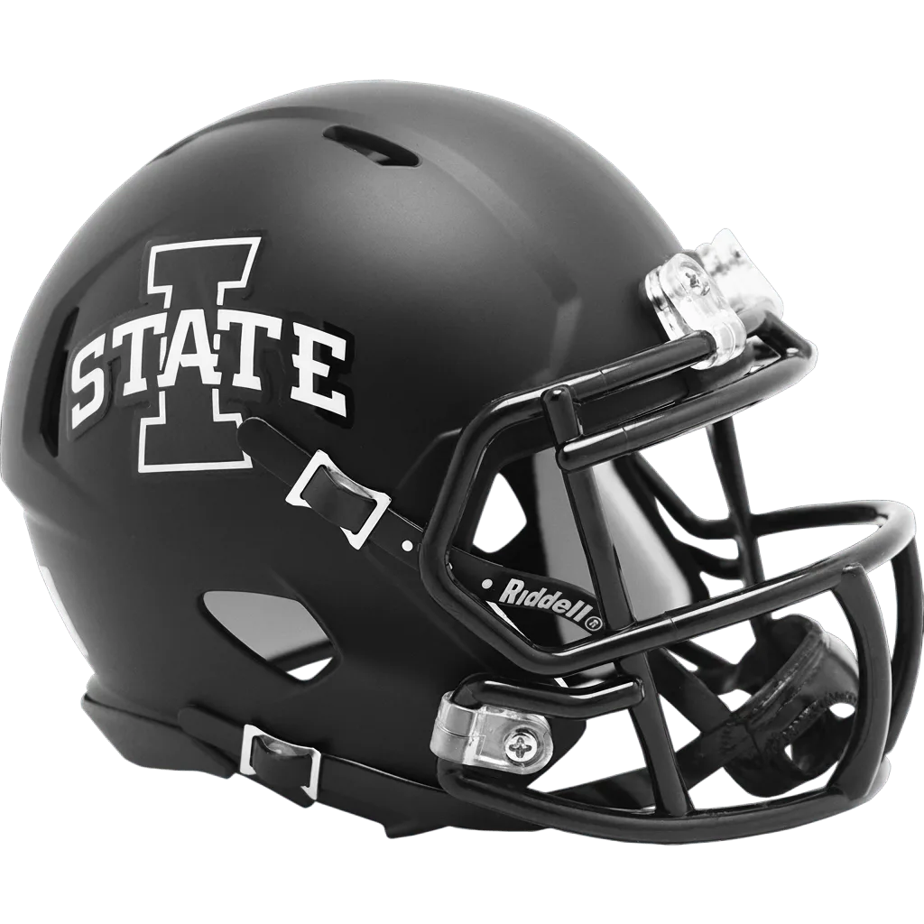 Iowa State Cyclones Riddell Mini Speed Football Helmet – Satin Black