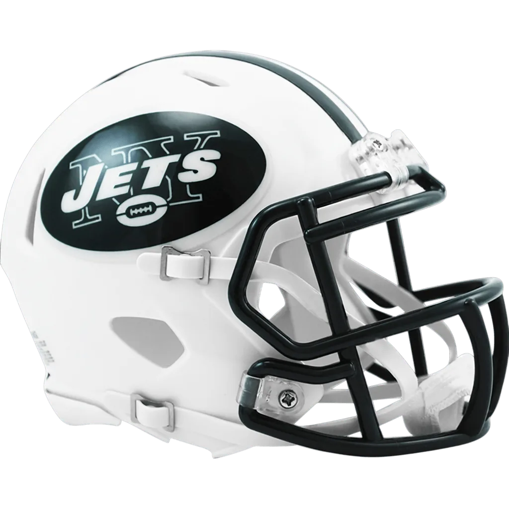 New York Jets Riddell Mini Speed Football Helmet – 1998 to 2018 Throwback
