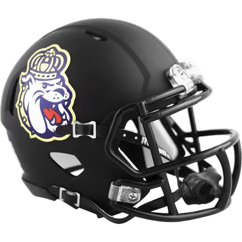 James Madison Dukes Riddell Mini Speed Football Helmet – Matte Black