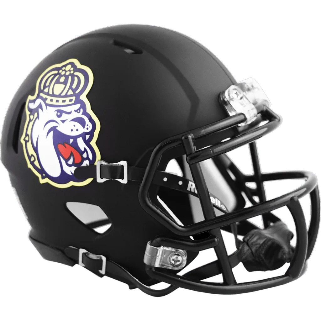 James Madison Dukes Riddell Mini Speed Football Helmet – Matte Black