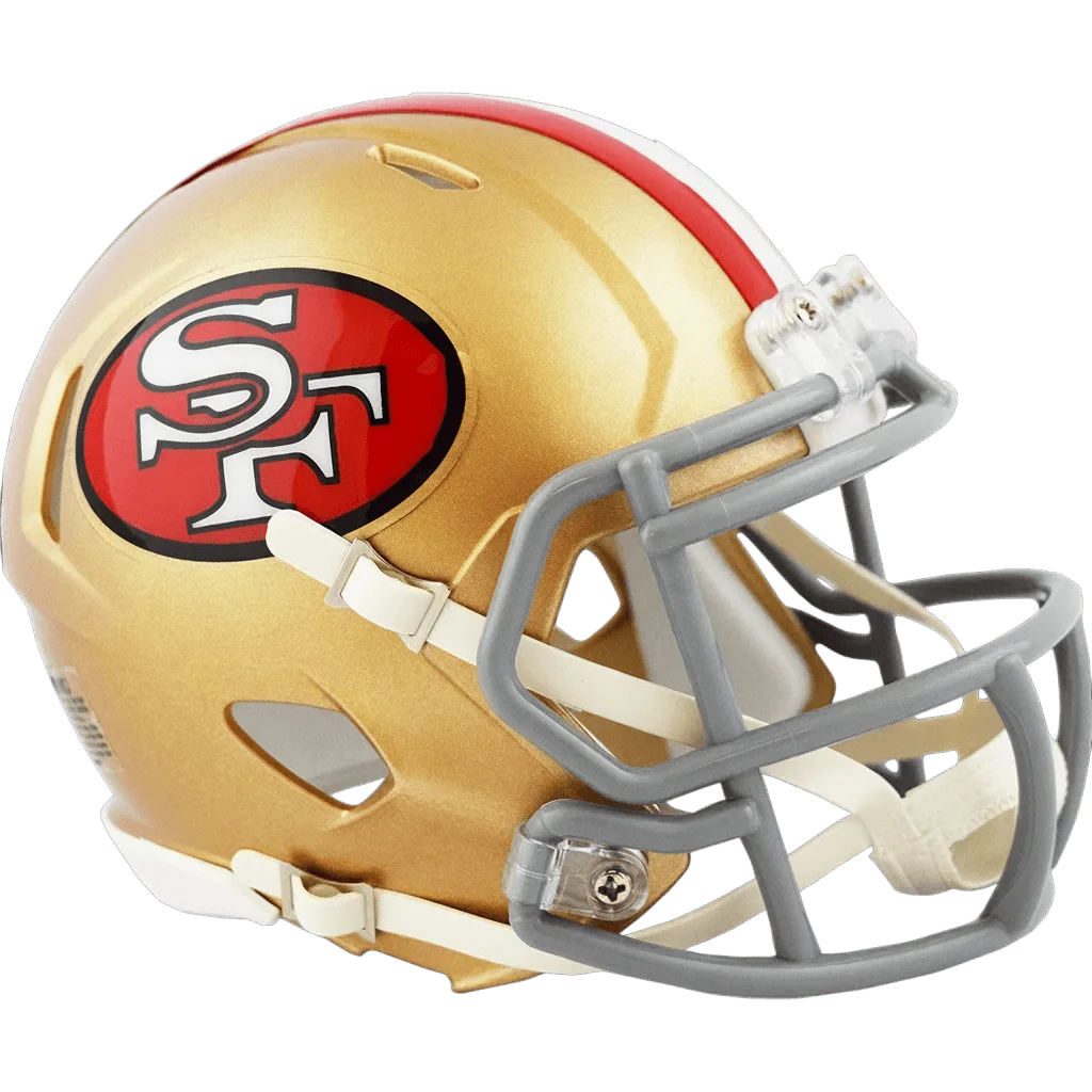 San Francisco 49ers Riddell Mini Speed Football Helmet – 1964 to 1995 Throwback