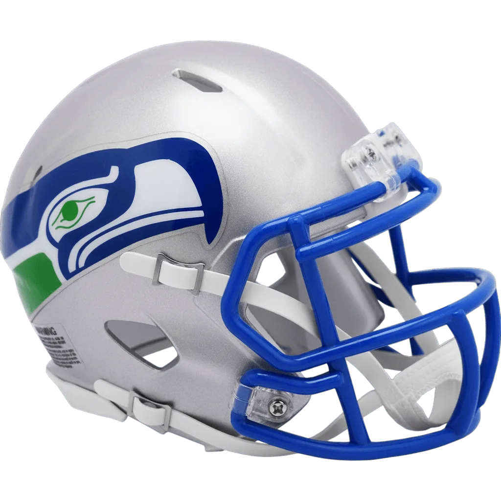 Seattle Seahawks Riddell Mini Speed Football Helmet – 1983 to 2001 Throwback