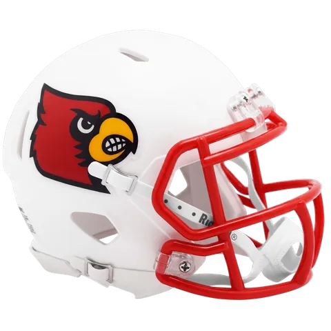 Louisville Cardinals Riddell Mini Speed Football Helmet – White Cardinal