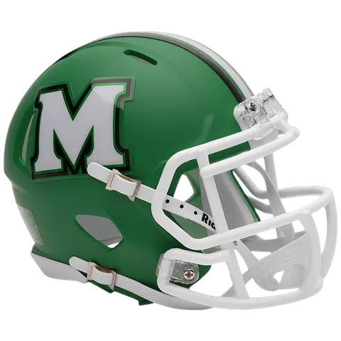 Marshall Thundering Herd Riddell Mini Speed Football Helmet – Flat Green