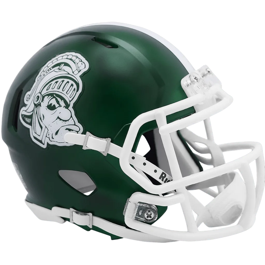 Michigan State Spartans Riddell Mini Speed Football Helmet – Gruff Sparty