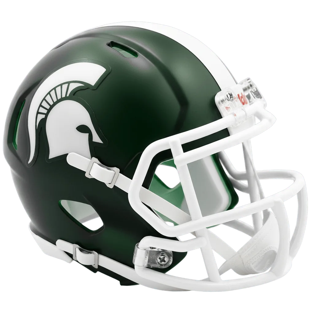Michigan State Spartans Riddell Mini Speed Football Helmet – Satin Green