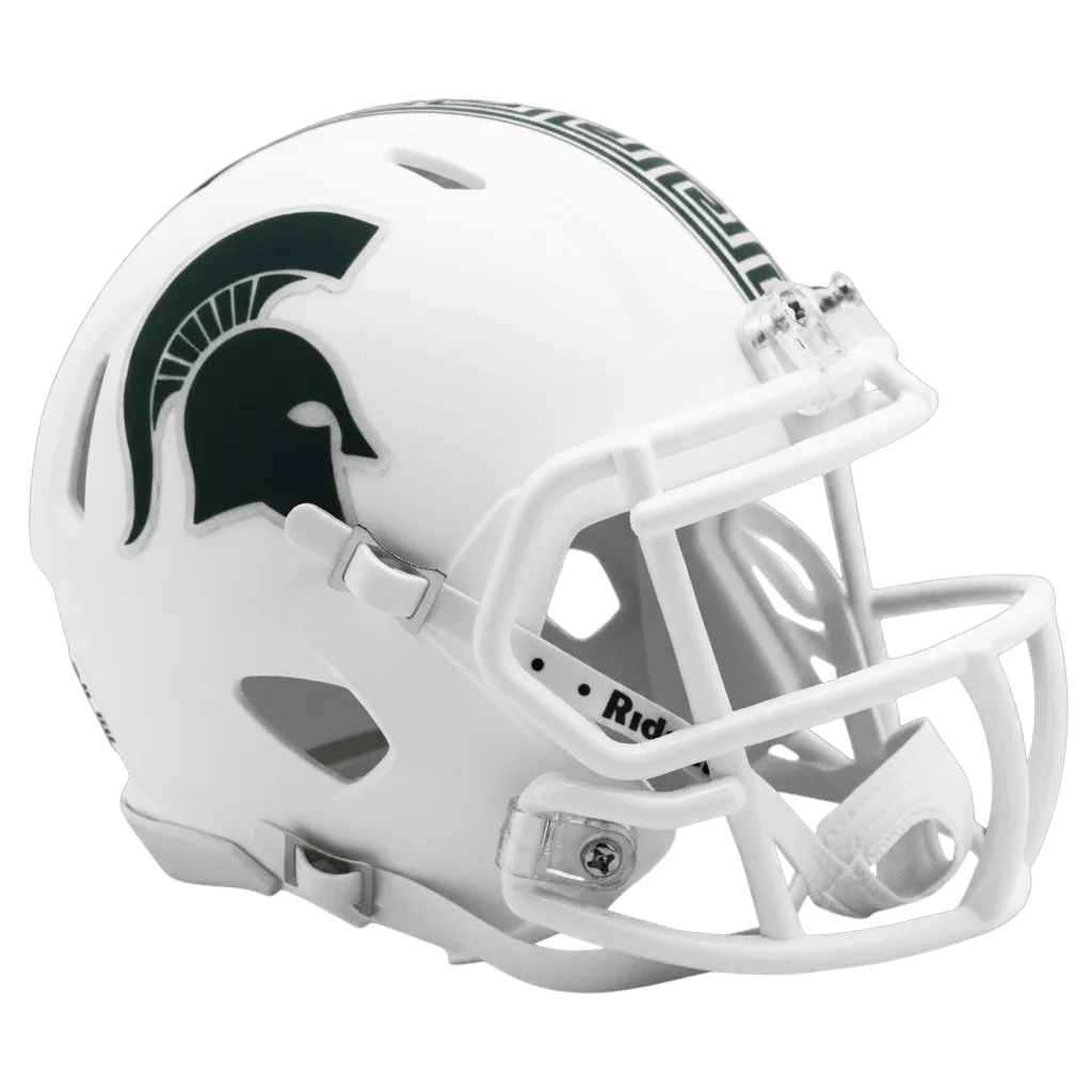 Michigan State Spartans Riddell Mini Speed Football Helmet – Matte White
