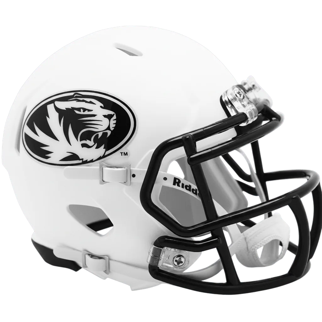 Missouri Tigers Riddell Mini Speed Football Helmet – Matte White