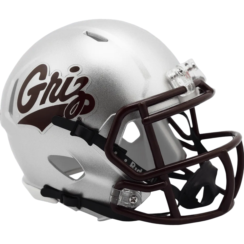 Montana Grizzlies Riddell Mini Speed Football Helmet – Silver Griz