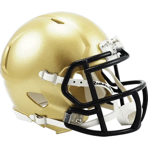 Navy Midshipmen Riddell Mini Speed Football Helmet – Gold Block “N”