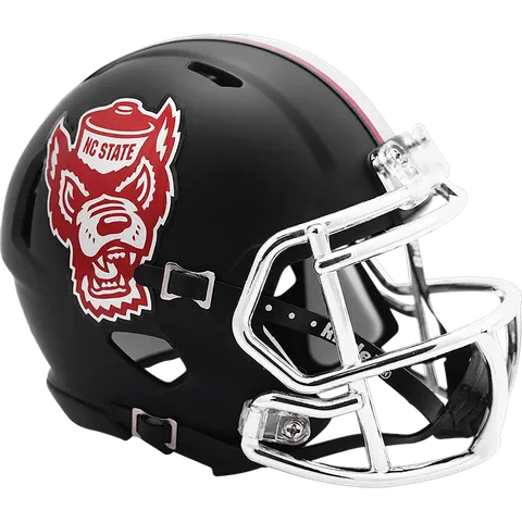 NC State Wolfpack Riddell Mini Speed Football Helmet – Black Howl