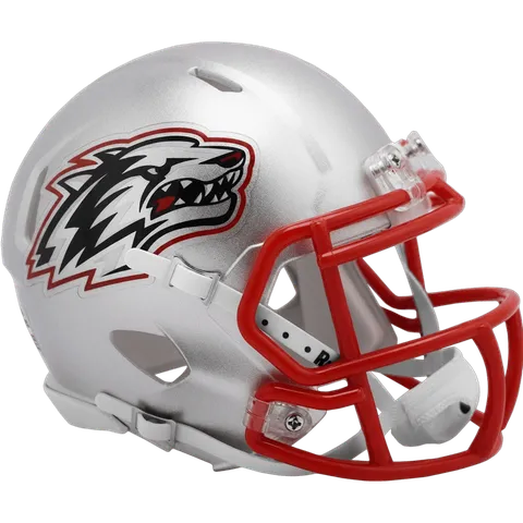 New Mexico Lobos Riddell Mini Speed Football Helmet – Silver