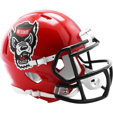 NC State Wolfpack Riddell Mini Speed Football Helmet – 2018 Red Tuffy