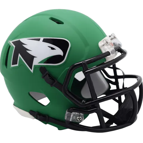 North Dakota Fighting Hawks Riddell Mini Speed Football Helmet – Flat Green
