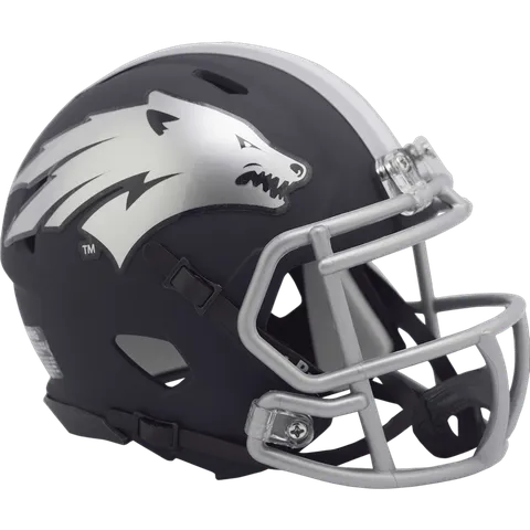 Nevada Wolf Pack Riddell Mini Speed Football Helmet – Matte Navy