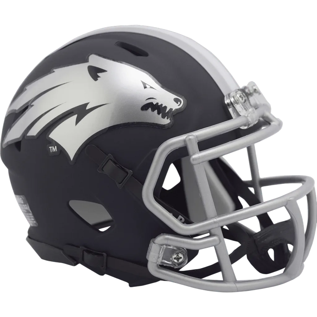 Nevada Wolf Pack Riddell Mini Speed Football Helmet – Matte Navy