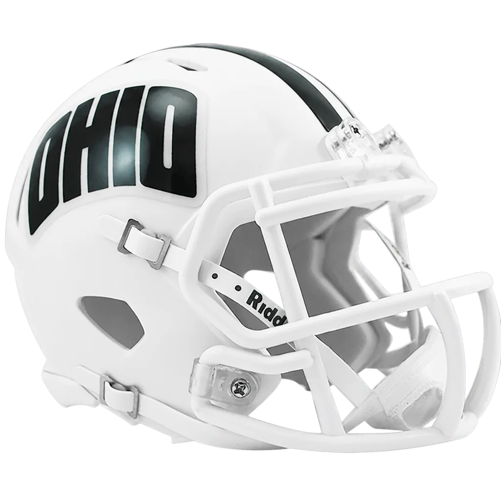 Ohio Bobcats Riddell Mini Speed Football Helmet – Green Bobcat