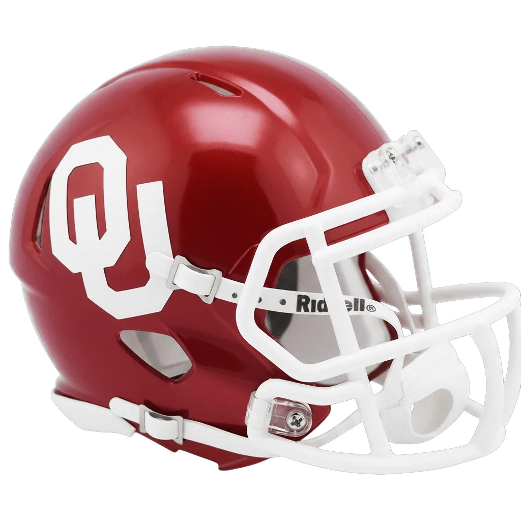 Oklahoma Sooners Riddell Mini Speed Football Helmet – Crimson OU